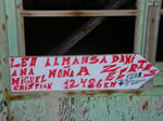 Graffiti in the hangar at Deception Island