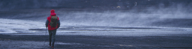 Walking on Deception Island