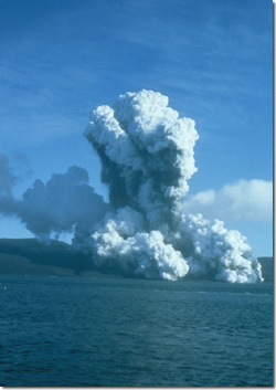 La erupción de 1967 en Bahía Telefon